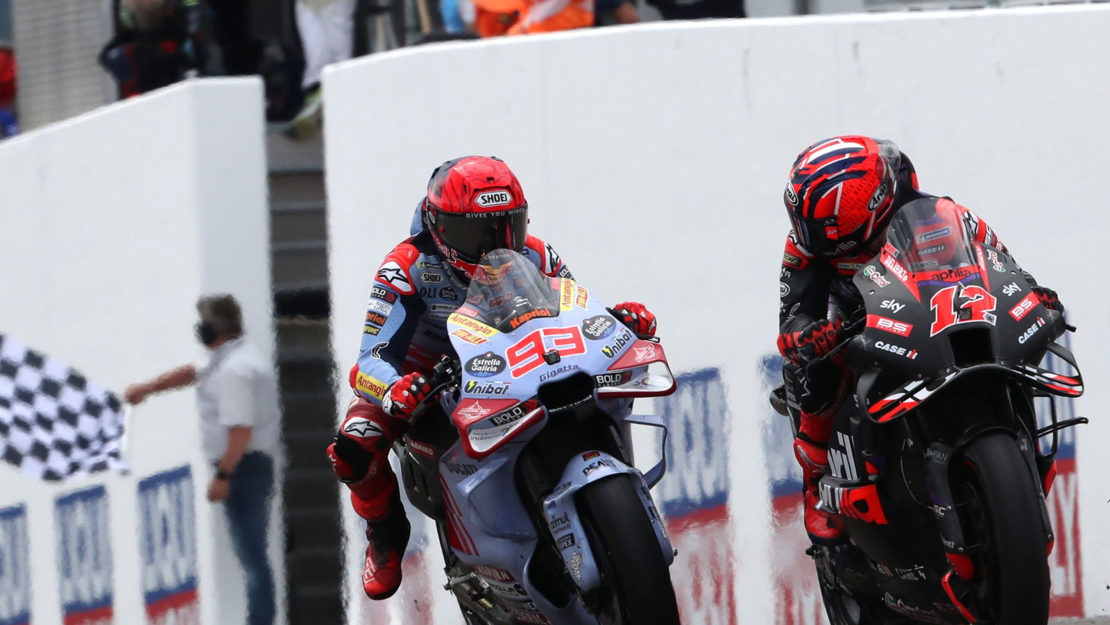 Maverick Vinales, Marc Marquez, photo finish, 2024 German MotoGP Sprint